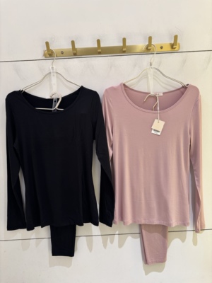 爱慕 女士薄款莫代尔牛奶蛋白 秋衣秋裤套装