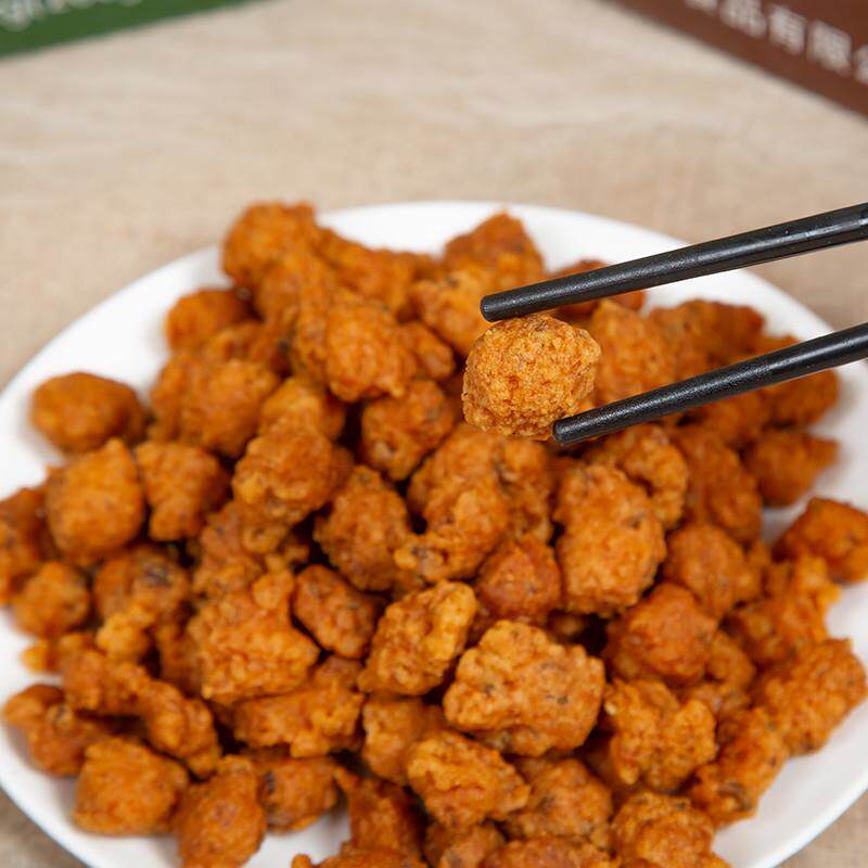 新品山东菏泽鄄城特产名吃牛肉绿豆面火锅脆焦丸子手工炸丸子