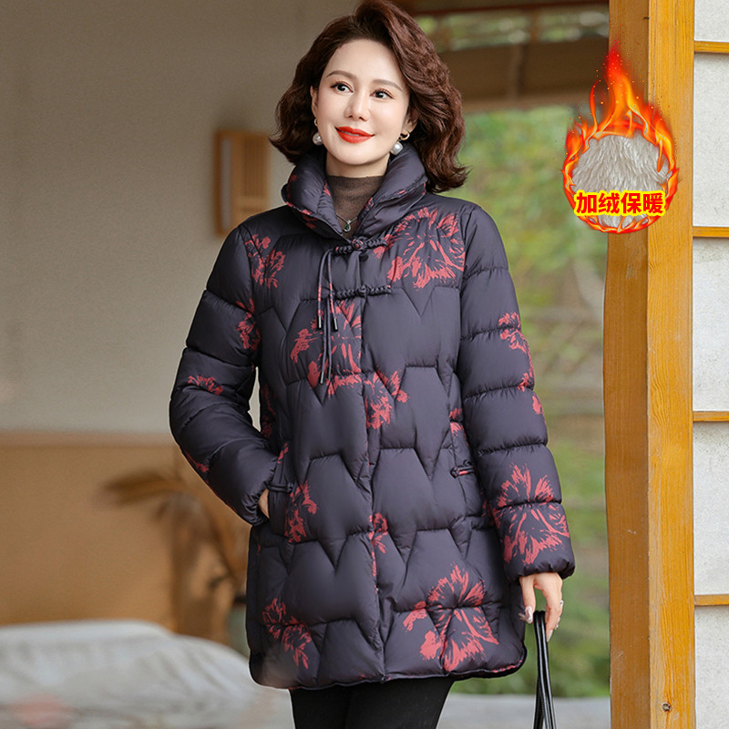 中年妈妈冬装羽绒服中老年秋冬外套奶奶装中长款保暖棉衣女,女装/女士精品,中老年女装,淘宝优惠券,粉丝福利购,淘宝优惠卷