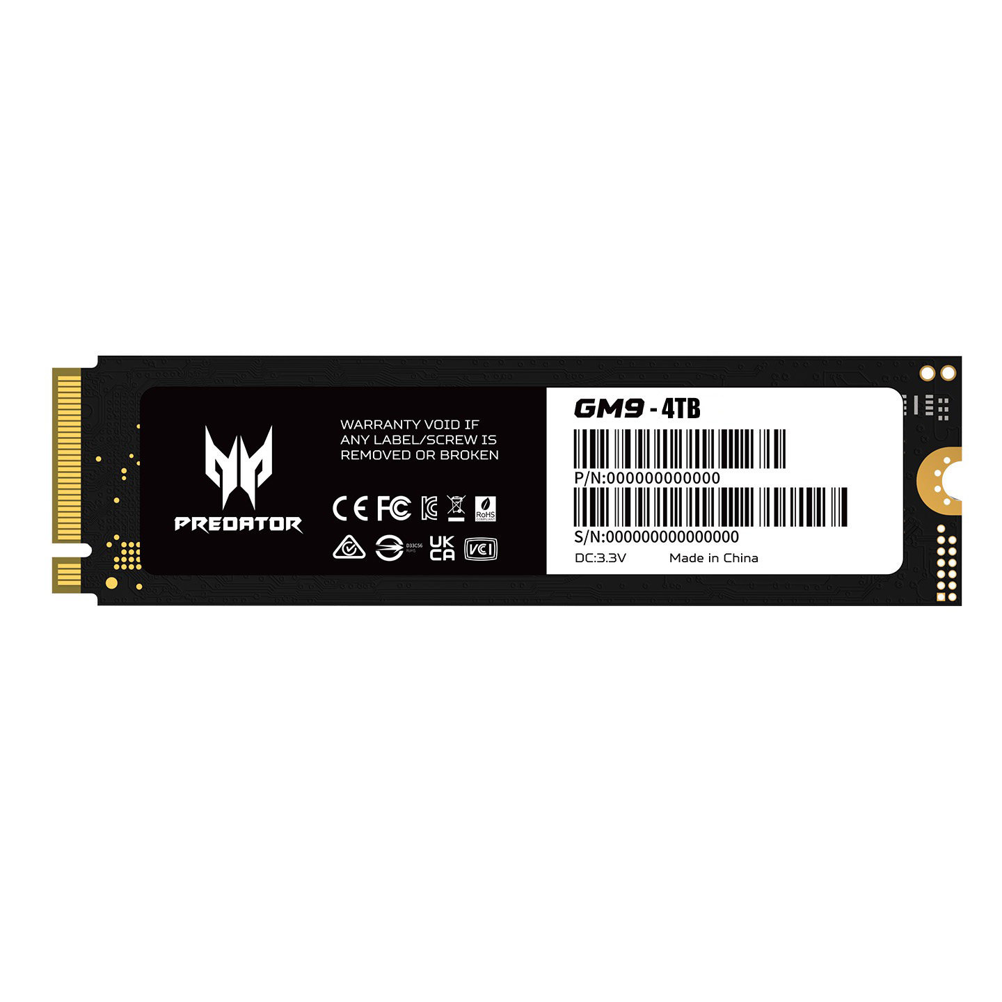 宏碁掠夺者GM7 4TB固态硬盘GM9 4T NVME PCIe4.0 m.2视频剪辑存储
