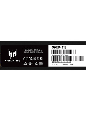 宏碁掠夺者GM7 4TB固态硬盘GM9 4T NVME PCIe4.0 m.2视频剪辑存储