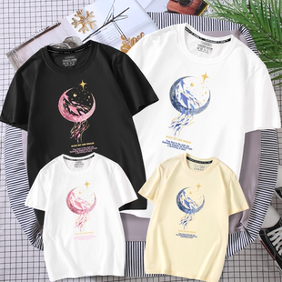 夏季高端不一样的亲子装一家三口四口短袖T恤超火母子母女全家装