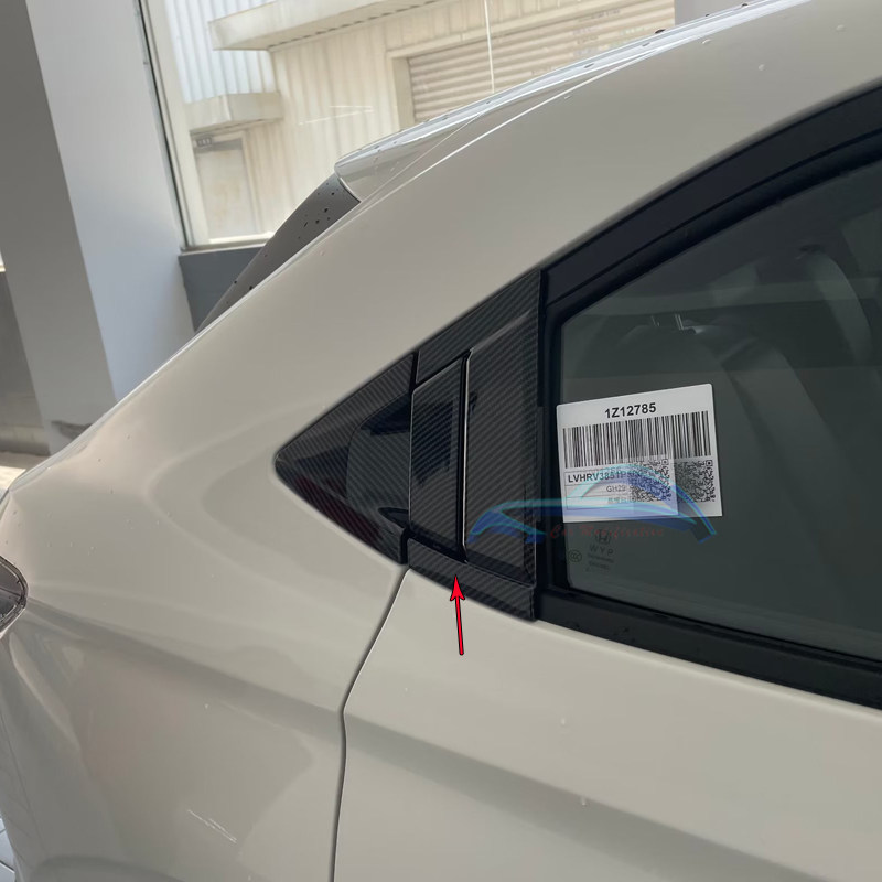 适用于本田XRV改装门外拉手门碗防刮贴后门把手仿碳纤纹外观装饰