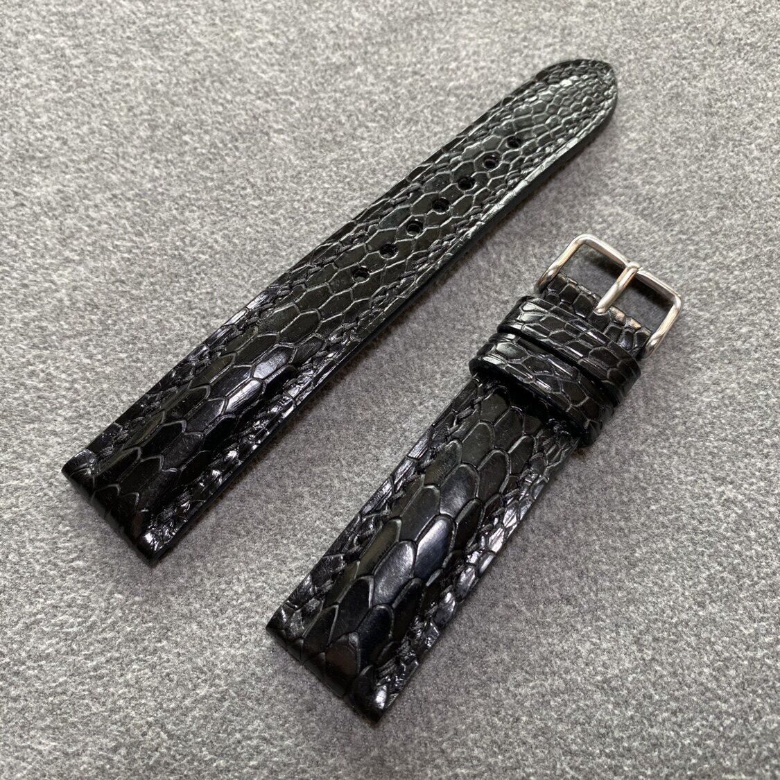 旧七月 全手工定制真鸸鹋腿皮表带 稀少立体感强 适用多种手表