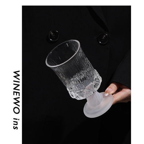 中古1980s高脚芬冰杯芬兰水晶