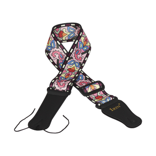 民族风花朵GS 02吉他背带电木通用加宽涤纶印花PVC袋防氧化寿命长