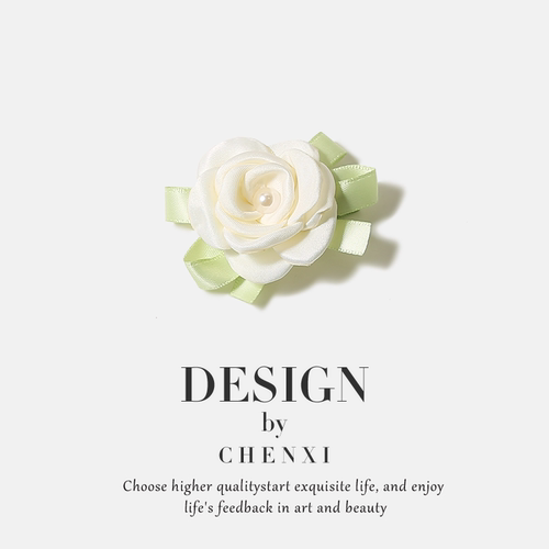 韩系春夏新款ins山茶花发夹女仙美精致后脑勺发夹百搭头饰发卡