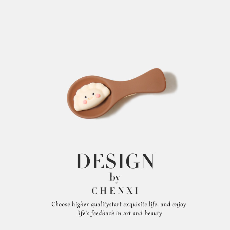 可爱搞怪仿真创意新款勺子发夹个性食物饺子趣味发卡女头饰夹子,饰品/流行首饰/时尚饰品新,发饰,淘宝优惠券,粉丝福利购,淘宝优惠卷