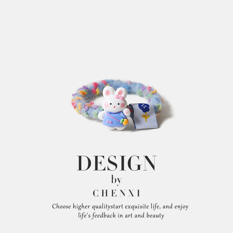 多巴胺可爱小兔小熊彩色毛毡发绳甜美女生简约气质毛绒小皮筋头饰,饰品/流行首饰/时尚饰品新,发饰,淘宝优惠券,粉丝福利购,淘宝优惠卷