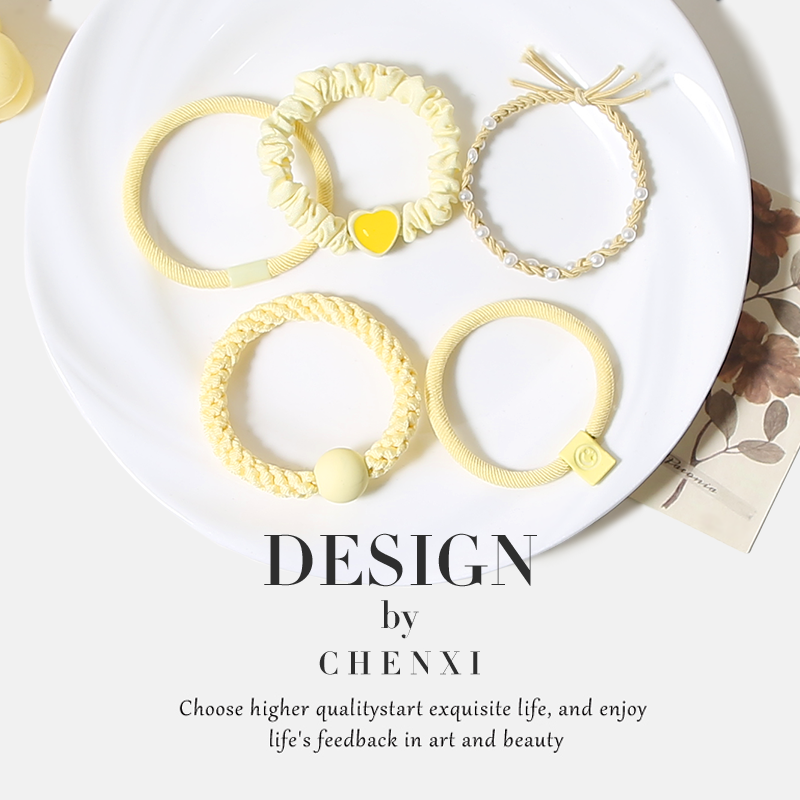 糖果色系5件套装头绳网红多巴胺气质简约扎头发绑马尾发绳小皮筋,饰品/流行首饰/时尚饰品新,发饰,淘宝优惠券,粉丝福利购,淘宝优惠卷