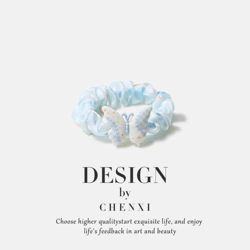 超仙春夏ins新款蝴蝶结小肠圈女扎发百搭皮筋甜美个性头饰不伤发