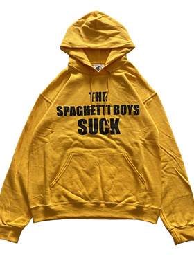 【国内现货】Spaghetti Boys Suck Hooded 经典标语休闲连帽卫衣