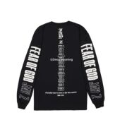 FEAR TEE JAY SLEEVE GOD 经典 字母印花长袖 LONG 现货
