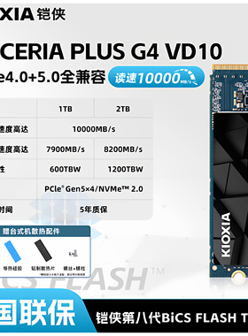 Kioxia/铠侠1TB 铠侠SD10固态硬盘2TB m.2 NVMe电脑笔记本ssd固态