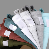 厚打底衫 300克美式 三本针小领口半袖 纯白色短袖 重磅纯棉T恤男夏季