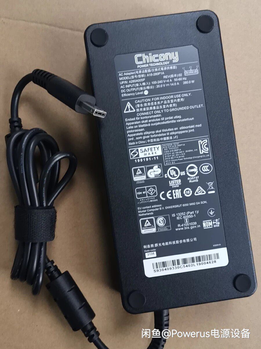 X370 x170 msi微星GT77gp76GT76GE76适配器方口原装280w330w450w