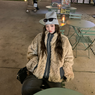 毛毛2面穿外套 派克 内里毛毛拼接重工派克外套30