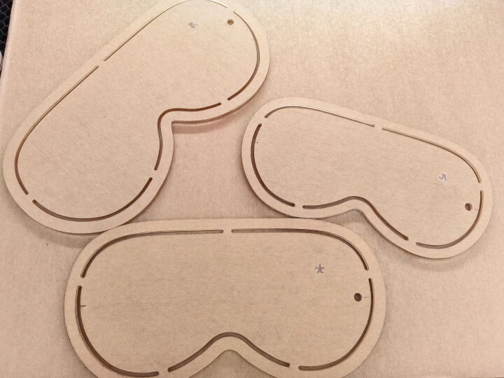 手工DIY 眼罩模板 亚克力板 布艺 抠图裁剪工具