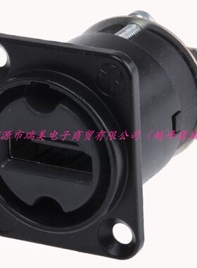 Neutrik直向母座19路黑色黄铜HDMI连接器RSNAHDMI-W-B