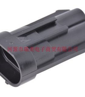 Delphi德尔福Metri-Pack630连接器2路电缆安装黑色公15363993