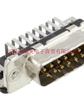 TE泰科PCB D-sub连接器15路公插直角通孔2.74MM节距1-338169-2