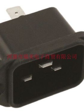 TE泰科电子SR Series连接器IEC法兰安装公插座20ESRM-3