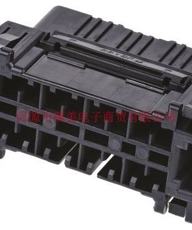 TE汽车连接器2行16路面板安装黑色公外壳179631-2