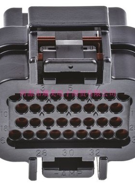 TE泰科汽车连接器4行34路SUPERSEAL电缆安装黑公外壳2-1437285-3