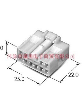 KET汽车连接器10极路4MM节距自然色MG612234