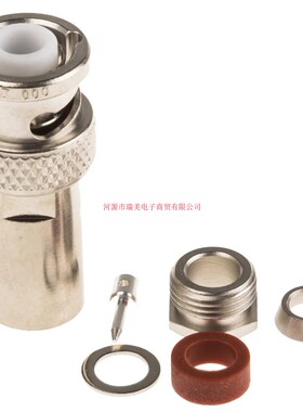 Radiall射频同轴BNC连接器RG142 RG223 RG400 RG58公插R316007000
