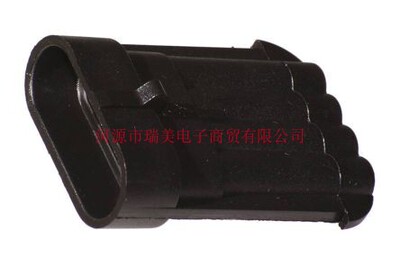 Delphi德尔福Metri-Pack 150连接器4路电缆安装黑色公12147282