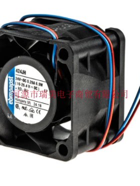 ebmpapst散热风扇40MM40MM28MM直流17250rpm转速424JH