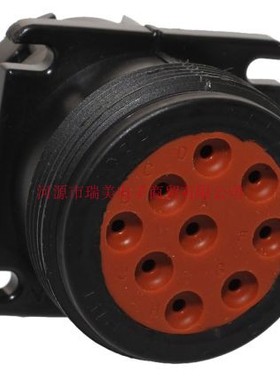 Delphi德尔福HES汽车连接器9路面板安装黑色公13690621