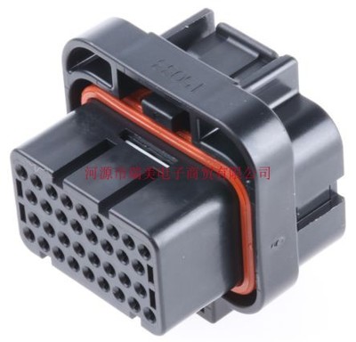 TE泰科SUPERSEAL汽车连接器4行34路电缆安装黑色3-1437290-9