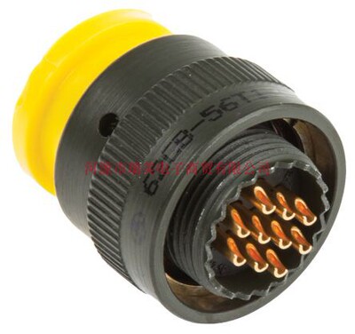 Amphenol安费诺10路公触芯连接器卡口耦合插头62GB-56T12-10PN