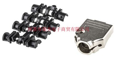 MH连接器D-sub后壳9芯外壳E尺寸直向定位MHDTZK9-RA-PC-K