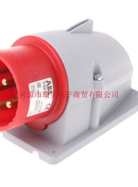 ABB连接器红色3P+N+E工业电源16A插头2CMA193307R1000-416BS6