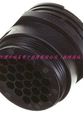 TE电缆安装圆形连接器24路23外壳尺寸公芯直插座螺纹接合206838-2