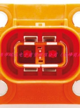 TE泰科HVA电动车辆连接器2路40A橙色母面板安装2103124-4