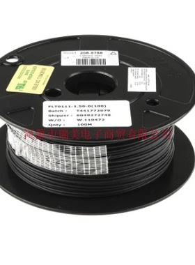 TE泰科FlexLite电线16AWG黑UL1385单芯VW-1长100米FLT0111-1.50-0