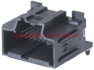 Molex莫仕STAC64汽车连接器2行12路通孔黑色公34691-0120