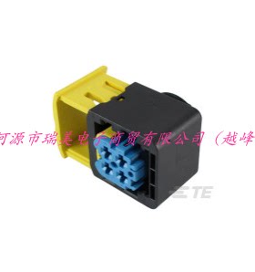 TE泰科HDSCS汽车连接器2排4路节距6MM行距6MM蓝色4-1418390-1