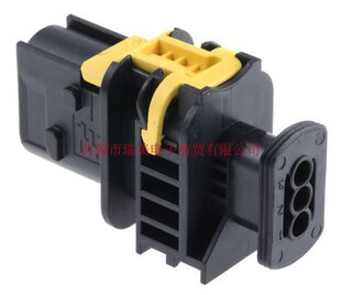 TE泰科电子AMP MCP 1.5公连接器3路电缆安装黑色1-1670730-1