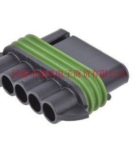 Delphi汽车连接器Metri-Pack 150电缆安装5路黑色母座10737800