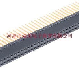 HARWIN2行64路直2.54MM节距印刷电路板插座M20-6103245