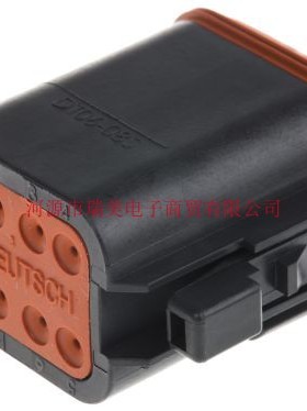 Deutsch德驰DT汽车连接器2行8路黑色DT068SA-CE10