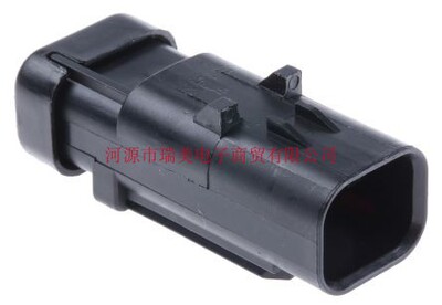 TE泰科电子AMPSEAL 16汽车连接器2路夹安装红色公外壳776428-1