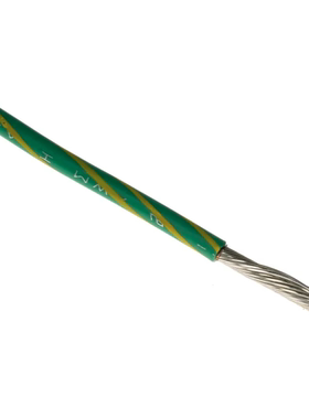 Alpha Wire阿尔法UL11028电线12AWG绿色/黄色30米6717 BK005