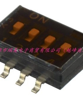 Apem表面安装DIP开关单刀单掷触点配置4位置IKH0403000