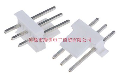 TE连接器PCB针座MTA-100通孔3路2.54MM节距1排直640454-3